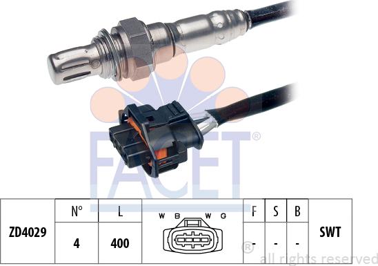 FACET 10.7343 - Lambda zonde autospares.lv