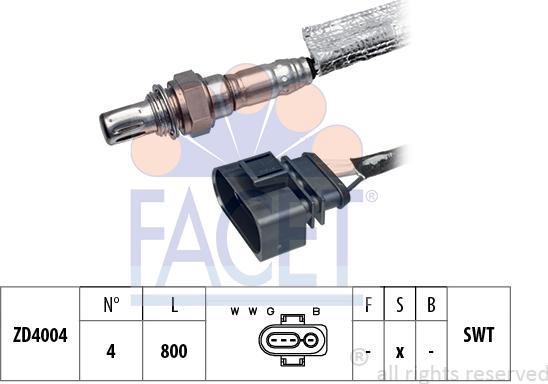 FACET 10.7352 - Lambda Sensor www.autospares.lv