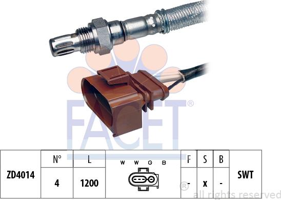 FACET 10.7304 - Lambda zonde www.autospares.lv