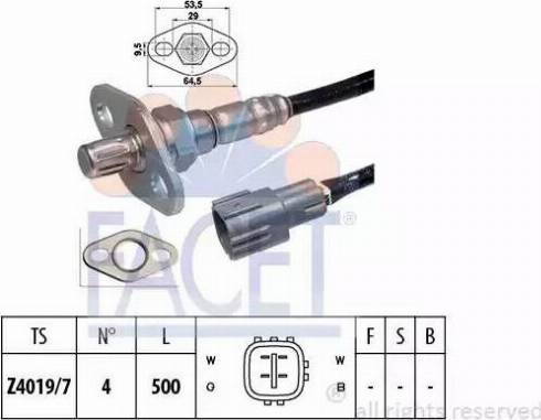 FACET 10.7380 - Lambda zonde www.autospares.lv