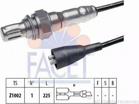 FACET 10.7383 - Лямбда-зонд, датчик кислорода www.autospares.lv