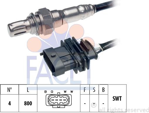 FACET 10.7339 - Lambda zonde www.autospares.lv