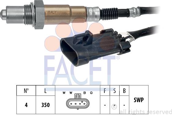 FACET 10.7336 - Lambda zonde autospares.lv