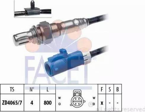 FACET 10.7326 - Лямбда-зонд, датчик кислорода www.autospares.lv