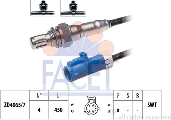 FACET 10.7321 - Лямбда-зонд, датчик кислорода www.autospares.lv