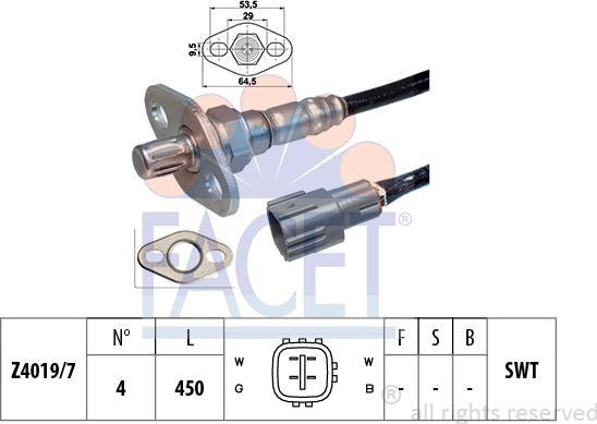 FACET 10.7372 - Lambda zonde www.autospares.lv