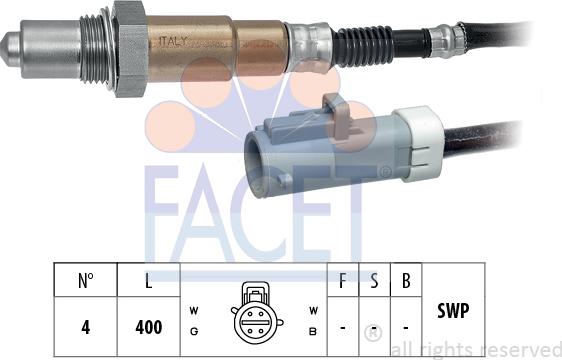 FACET 10.7257 - Lambda zonde www.autospares.lv