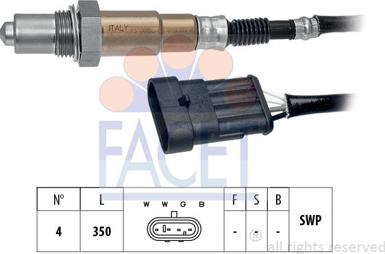 FACET 10.7213 - Лямбда-зонд, датчик кислорода www.autospares.lv