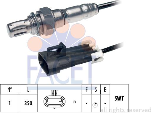 FACET 10.7287 - Lambda zonde www.autospares.lv