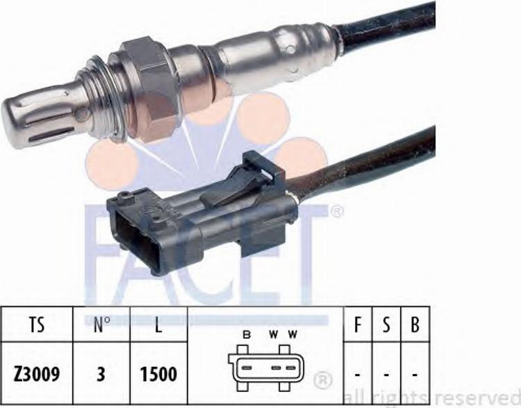 FACET 10.7221 - Lambda zonde www.autospares.lv