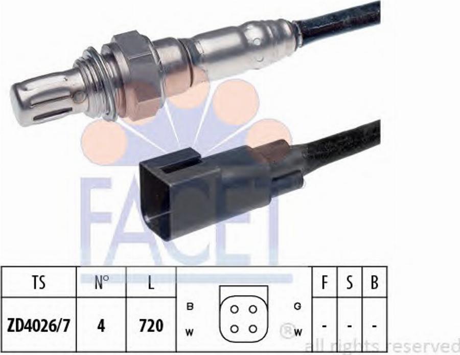 FACET 107799 - Lambda zonde www.autospares.lv