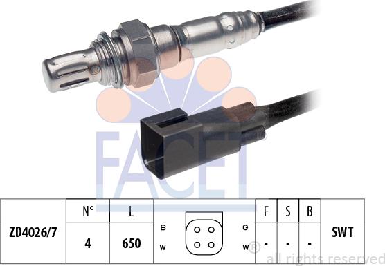 FACET 10.7797 - Lambda Sensor www.autospares.lv