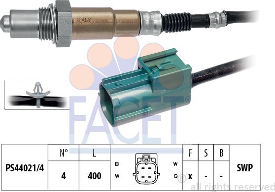 FACET 10.7759 - Лямбда-зонд, датчик кислорода www.autospares.lv