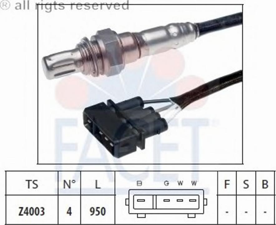 FACET 107760 - Lambda zonde www.autospares.lv