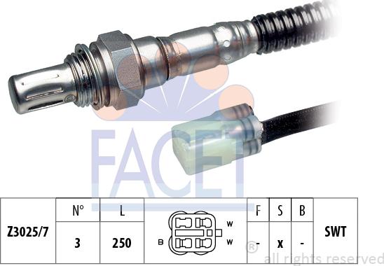 FACET 10.7787 - Lambda zonde www.autospares.lv