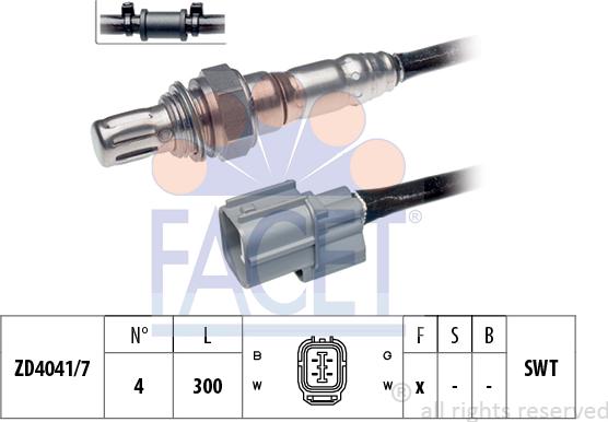 FACET 10.7732 - Lambda zonde www.autospares.lv