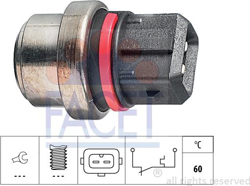 FACET 7.4075 - Devējs, Dzesēšanas šķidruma temperatūra www.autospares.lv