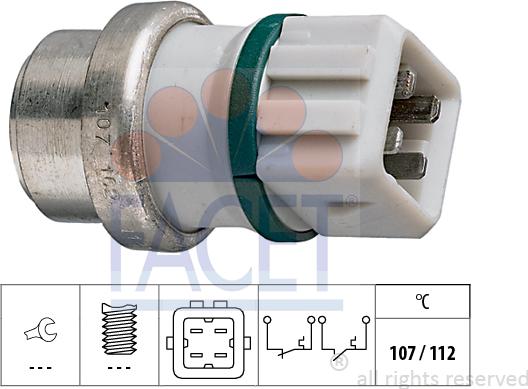 FACET 7.4104 - Devējs, Dzesēšanas šķidruma temperatūra www.autospares.lv