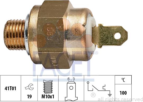 FACET 7.4132 - Devējs, Dzesēšanas šķidruma temperatūra www.autospares.lv