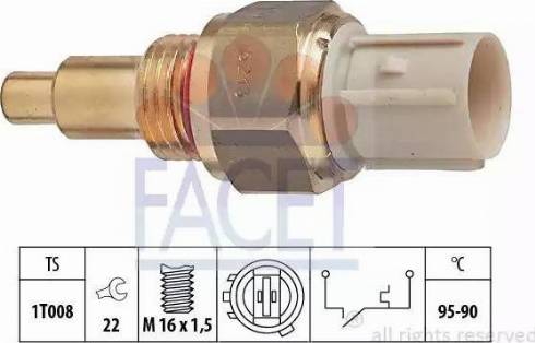 FACET 7.5213 - Термовыключатель, вентилятор радиатора / кондиционера www.autospares.lv