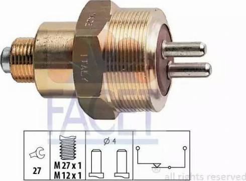 FACET 7.6101 - Switch, reverse light www.autospares.lv