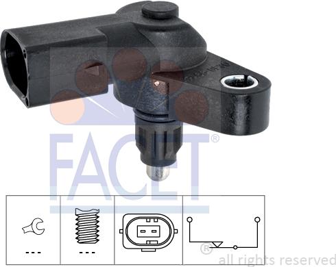 FACET 7.6339 - Slēdzis, Atpakaļgaitas signāla lukturis www.autospares.lv