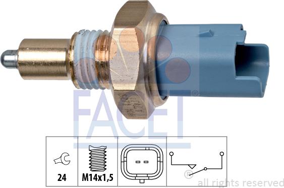 FACET 7.6271 - Slēdzis, Atpakaļgaitas signāla lukturis www.autospares.lv