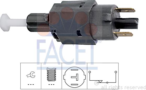 FACET 7.1098 - Bremžu signāla slēdzis www.autospares.lv