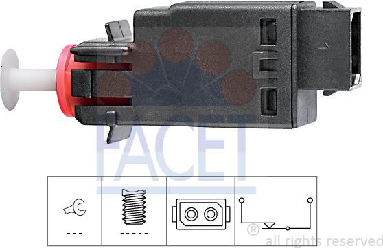 FACET 7.1058 - Bremžu signāla slēdzis www.autospares.lv