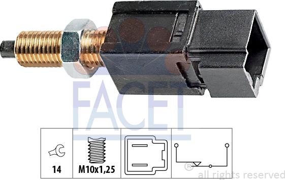 FACET 7.1052 - Bremžu signāla slēdzis www.autospares.lv