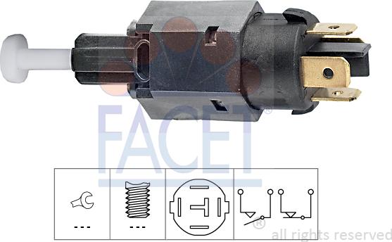 FACET 7.1065 - Bremžu signāla slēdzis www.autospares.lv