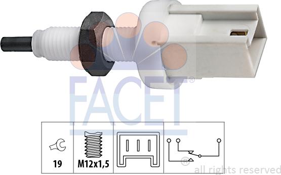 FACET 7.1067 - Bremžu signāla slēdzis www.autospares.lv