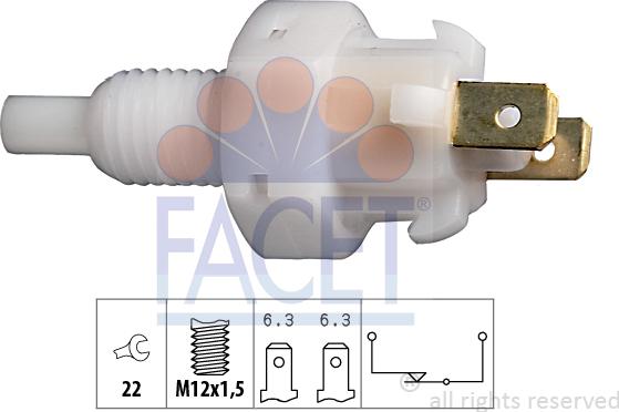 FACET 7.1004 - Bremžu signāla slēdzis www.autospares.lv