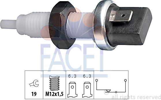 FACET 7.1000 - Bremžu signāla slēdzis www.autospares.lv