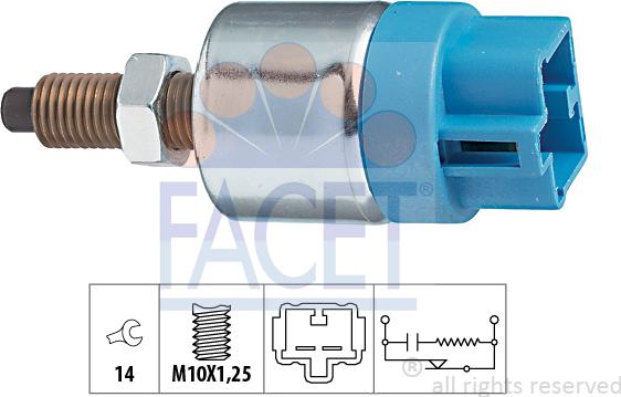 FACET 7.1089 - Bremžu signāla slēdzis www.autospares.lv