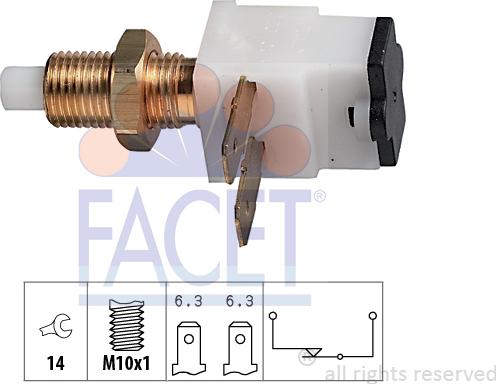 FACET 7.1020 - Bremžu signāla slēdzis www.autospares.lv