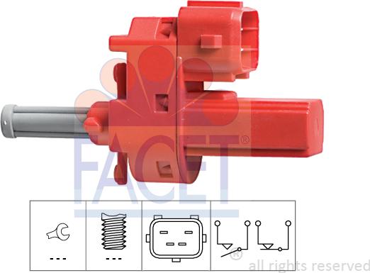 FACET 7.1140 - Slēdzis, Sajūga vadība (Tempomat) www.autospares.lv