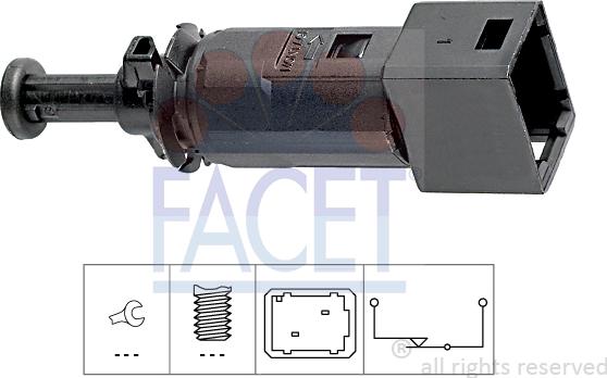 FACET 7.1148 - Bremžu signāla slēdzis www.autospares.lv