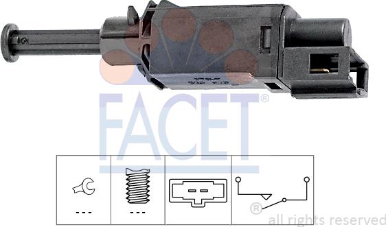 FACET 7.1143 - Slēdzis, Sajūga vadība (Tempomat) www.autospares.lv