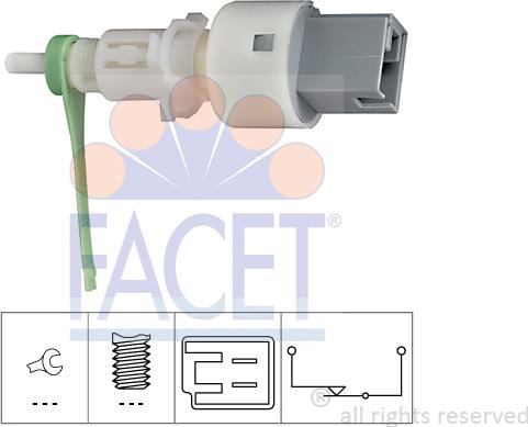 FACET 7.1159 - Slēdzis, Sajūga vadība (Tempomat) www.autospares.lv