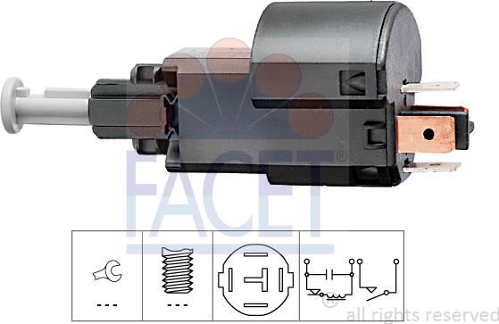 FACET 7.1156 - Bremžu signāla slēdzis www.autospares.lv