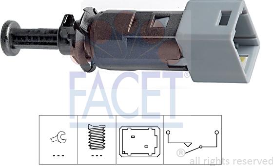 FACET 7.1150 - Bremžu signāla slēdzis www.autospares.lv