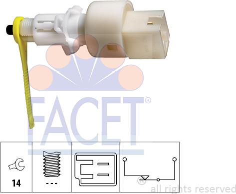 FACET 7.1153 - Bremžu signāla slēdzis www.autospares.lv