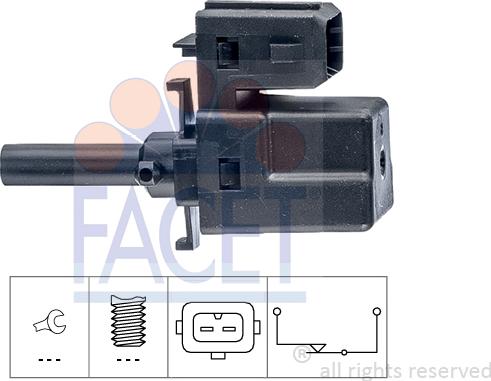 FACET 7.1188 - Slēdzis, Sajūga vadība (Tempomat) www.autospares.lv