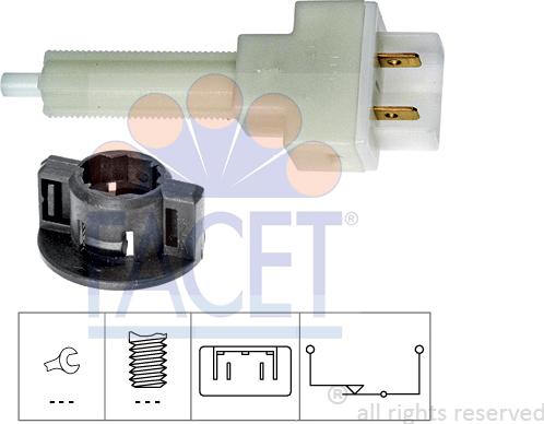 FACET 7.1129 - Bremžu signāla slēdzis www.autospares.lv