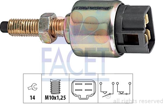 FACET 7.1125 - Bremžu signāla slēdzis www.autospares.lv