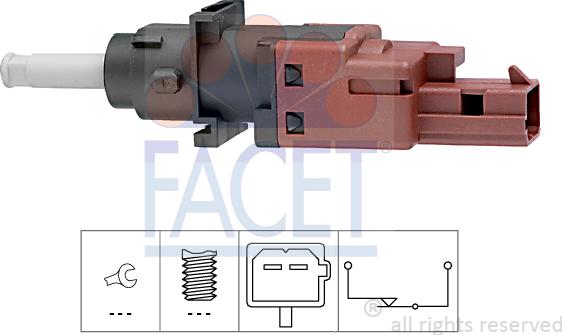 FACET 7.1170 - Slēdzis, Sajūga vadība (Tempomat) www.autospares.lv