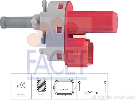 FACET 7.1171 - Slēdzis, Sajūga vadība (Tempomat) www.autospares.lv