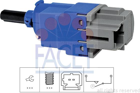 FACET 7.1291 - Slēdzis, Sajūga vadība (Tempomat) www.autospares.lv