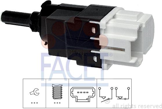 FACET 7.1292 - Bremžu signāla slēdzis www.autospares.lv